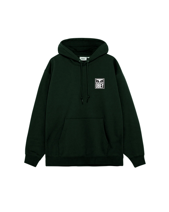 OBEY EYES ICON II HOODIE GREEN