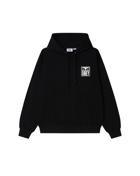 OBEY EYES ICON II HOODIE BLACK
