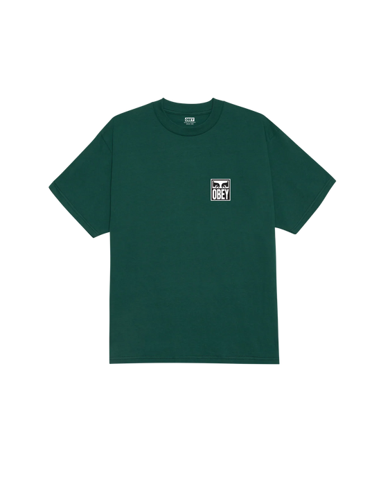OBEY EYES ICON II CLASSIC T-SHIRT GREEN FOREST
