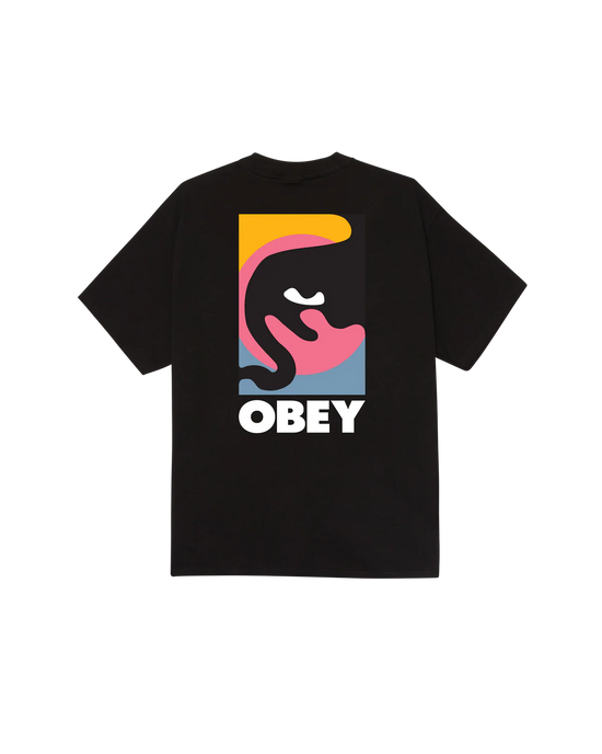 OBEY QUARTER ICON CLASSIC T-SHIRT BLK