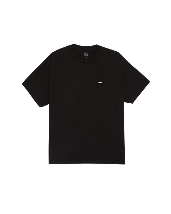 OBEY QUARTER ICON CLASSIC T-SHIRT BLK