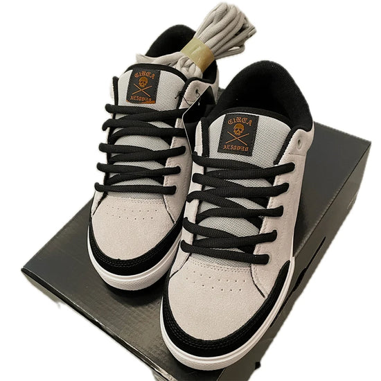 C1RCA Lopez 50 PRO scarpe skateboard grey after dark orange