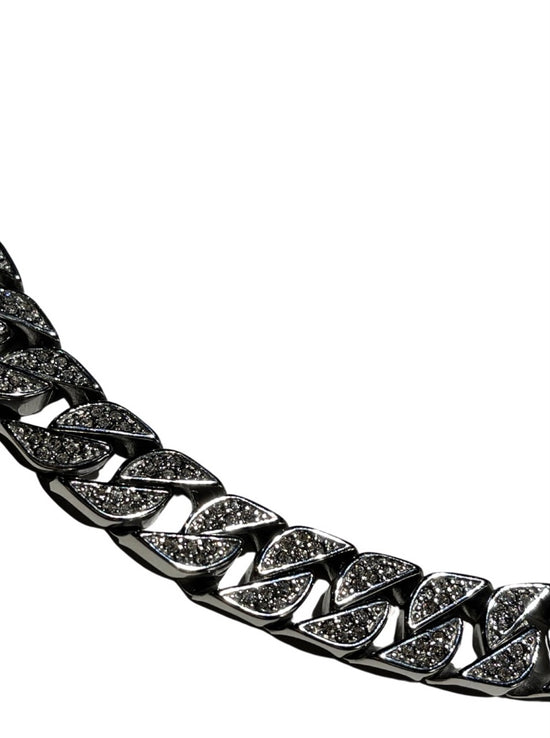 Collana in acciaio con pietre