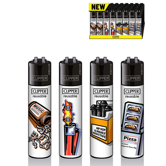 Clipper reusable Abstrakt set di 4