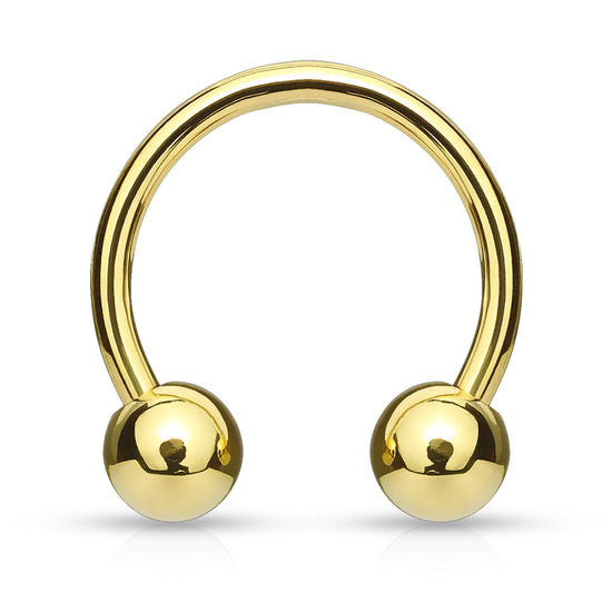 Septum Gold Plated Over 316L Surgical Steel
