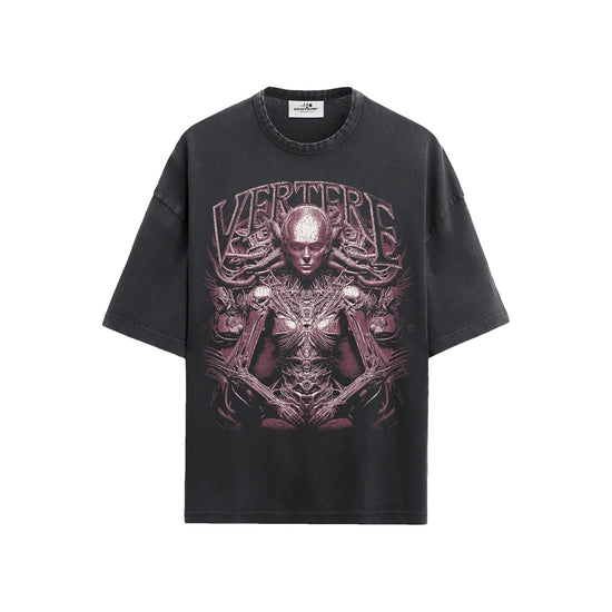 Vertere MEDUSA T-SHIRT - WASHED BLACK