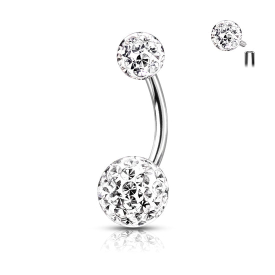 Piercing ombelico con pietre
