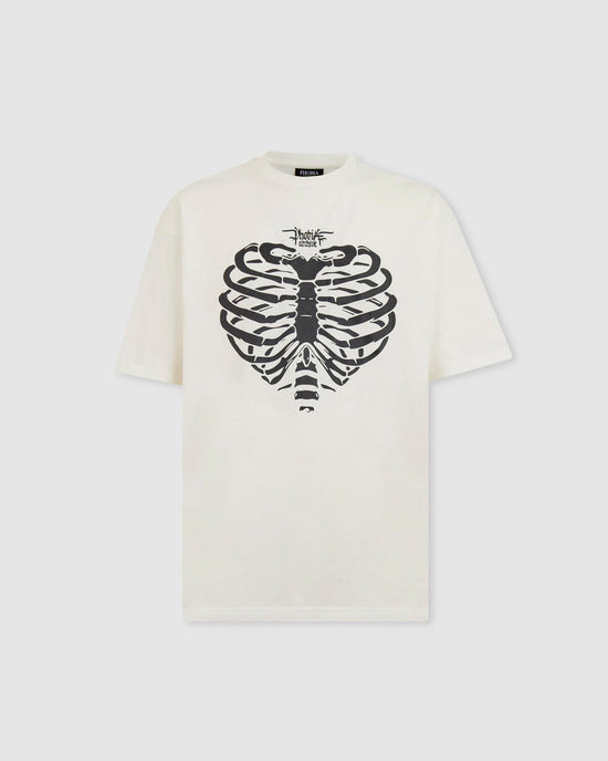 WHITE SKULL T SHIRT PHOBIA