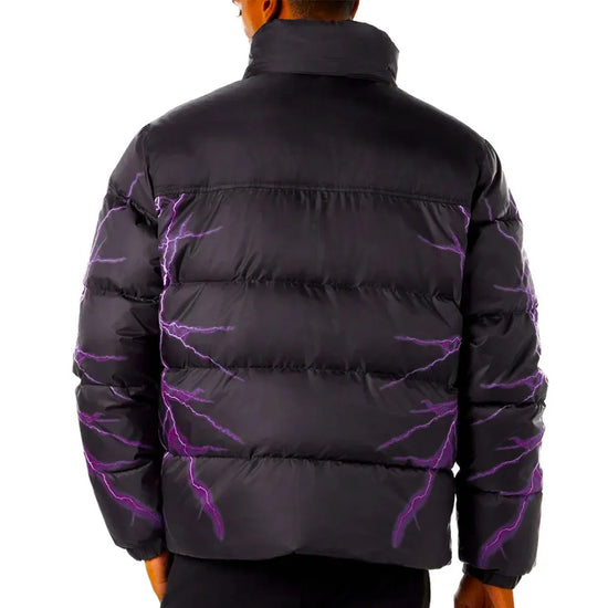 PHOBIA PIUMINO CON FULMINI VIOLA