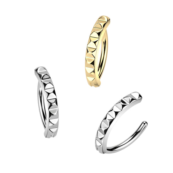 Piercing cerchio ombelico PIRAMID