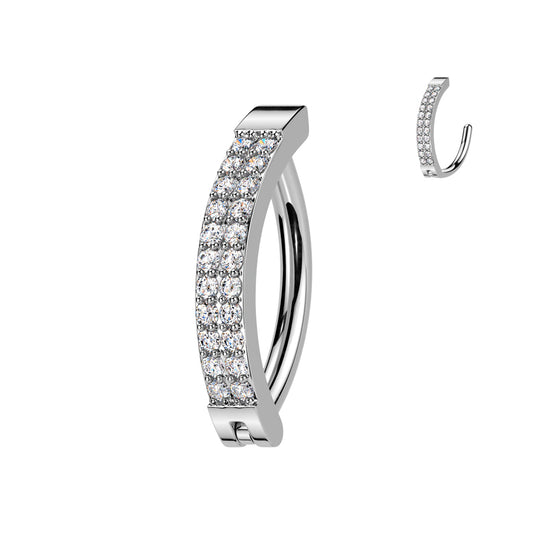 Piercing cerchio ombelico con GEMME