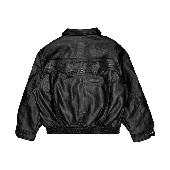 VERTERE RACING LEATHER JACKET - BLACK