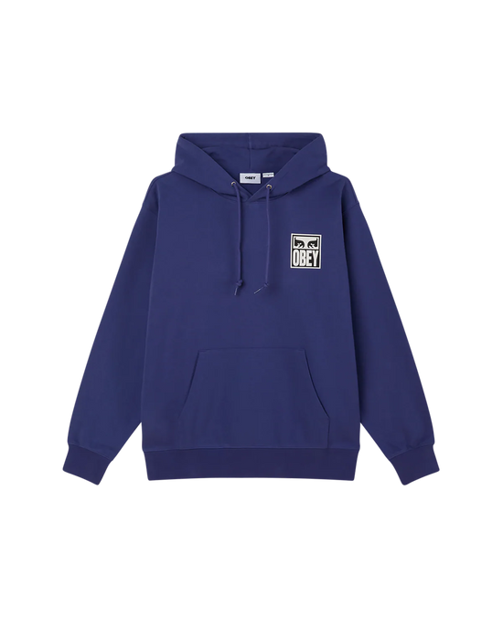 OBEY EYES ICON II  HOODIE BLUE