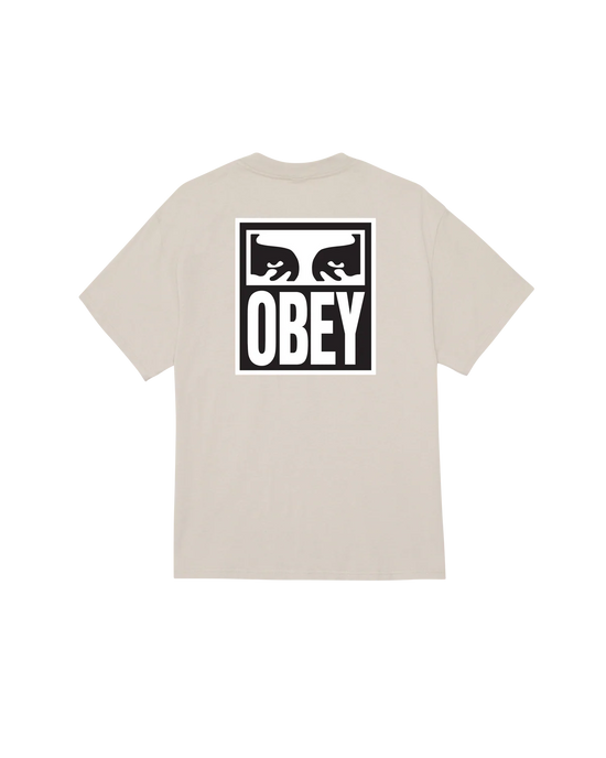 OBEY EYES ICON II CLASSIC T-SHIRT SILVER GREY