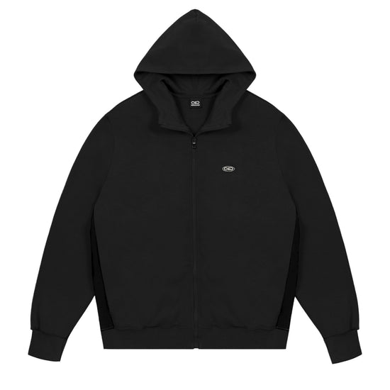 PROPAGANDA Logo Atom Zip Hoodie Black