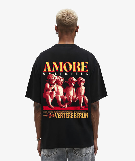 VERTERE AMORE UNLTD. T-SHIRT - BLACK