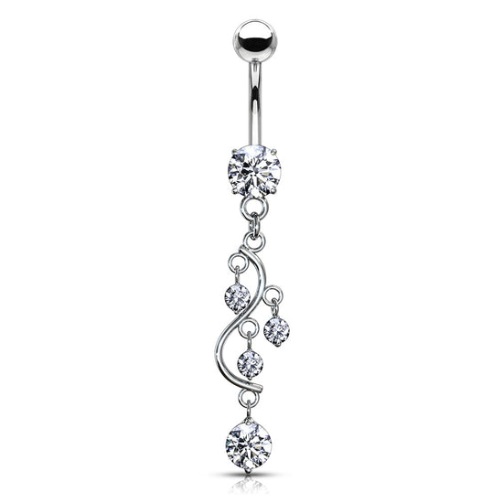 PIERCING OMBELICO CON PENDENTE VINE DANGLE