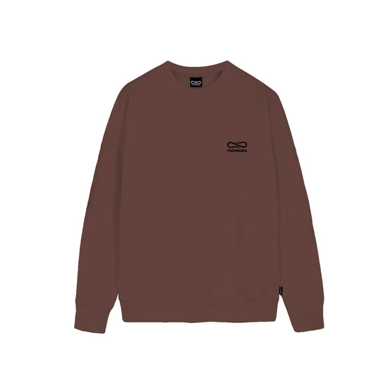 Logo Embroidery Crewneck Mink