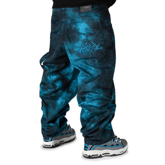 Jean The Blueskin reflective turchese Baggy