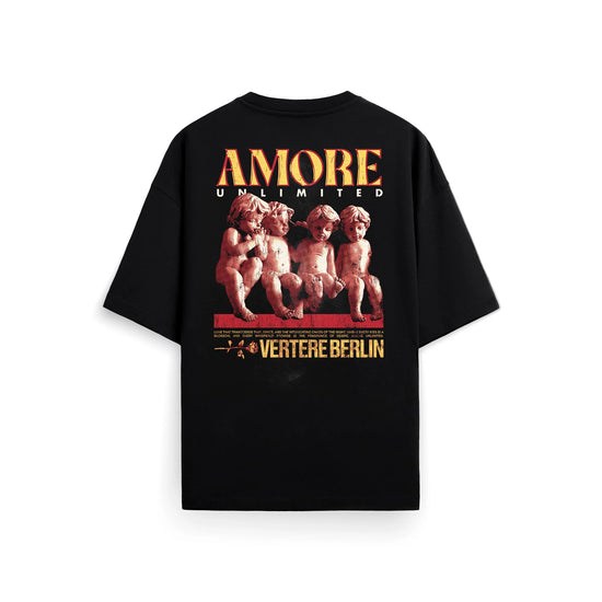VERTERE AMORE UNLTD. T-SHIRT - BLACK
