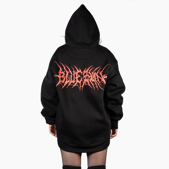 FELPA ZIP BLUESKIN LOGO RED